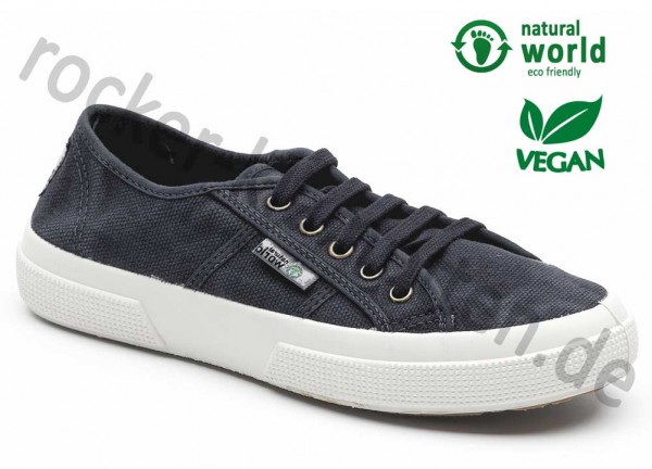 Vegane Sneaker von Natural World aus Spanien Farbe marino